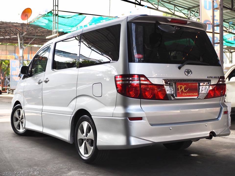 Toyota Alphard ปี 2007 สีเงิน