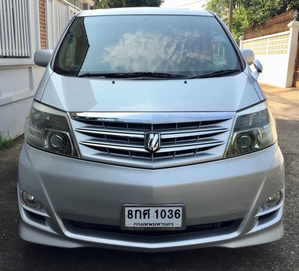 Toyota Alphard ปี 2007 สีเงิน