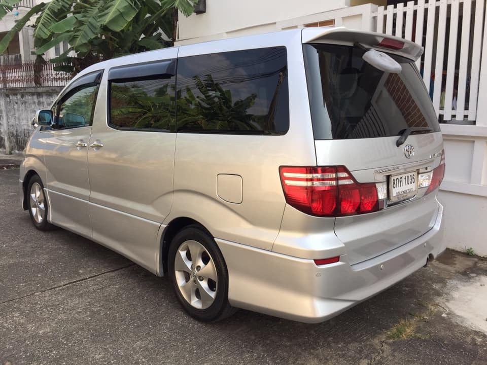 Toyota Alphard ปี 2007 สีเงิน