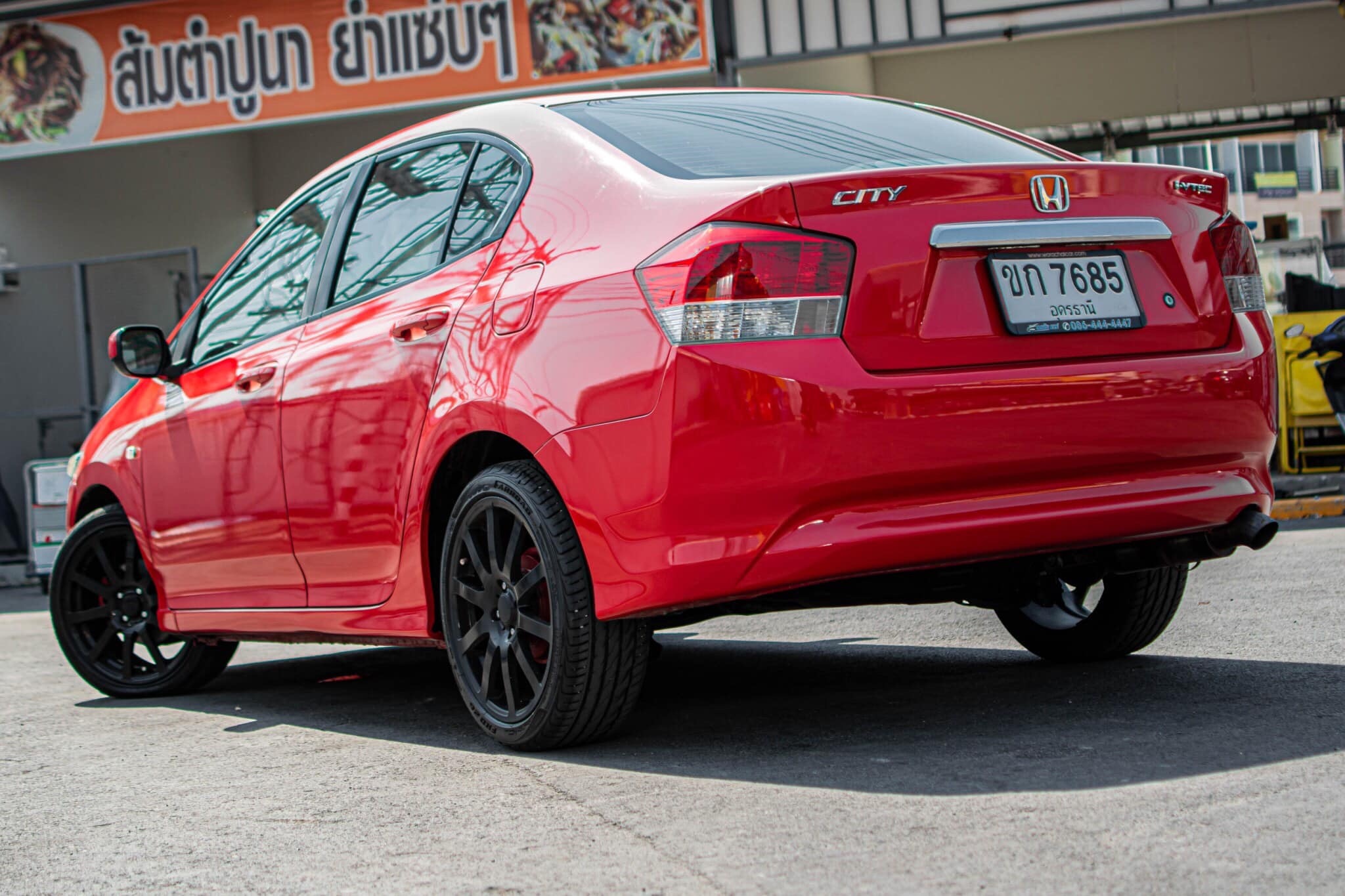 Honda City ปี 2009 สีแดง