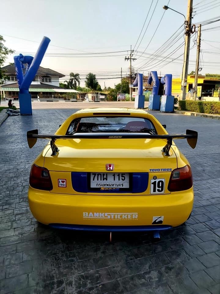 Honda Crx Delsol ปี 92 สีฟ้า เหลือง spoon