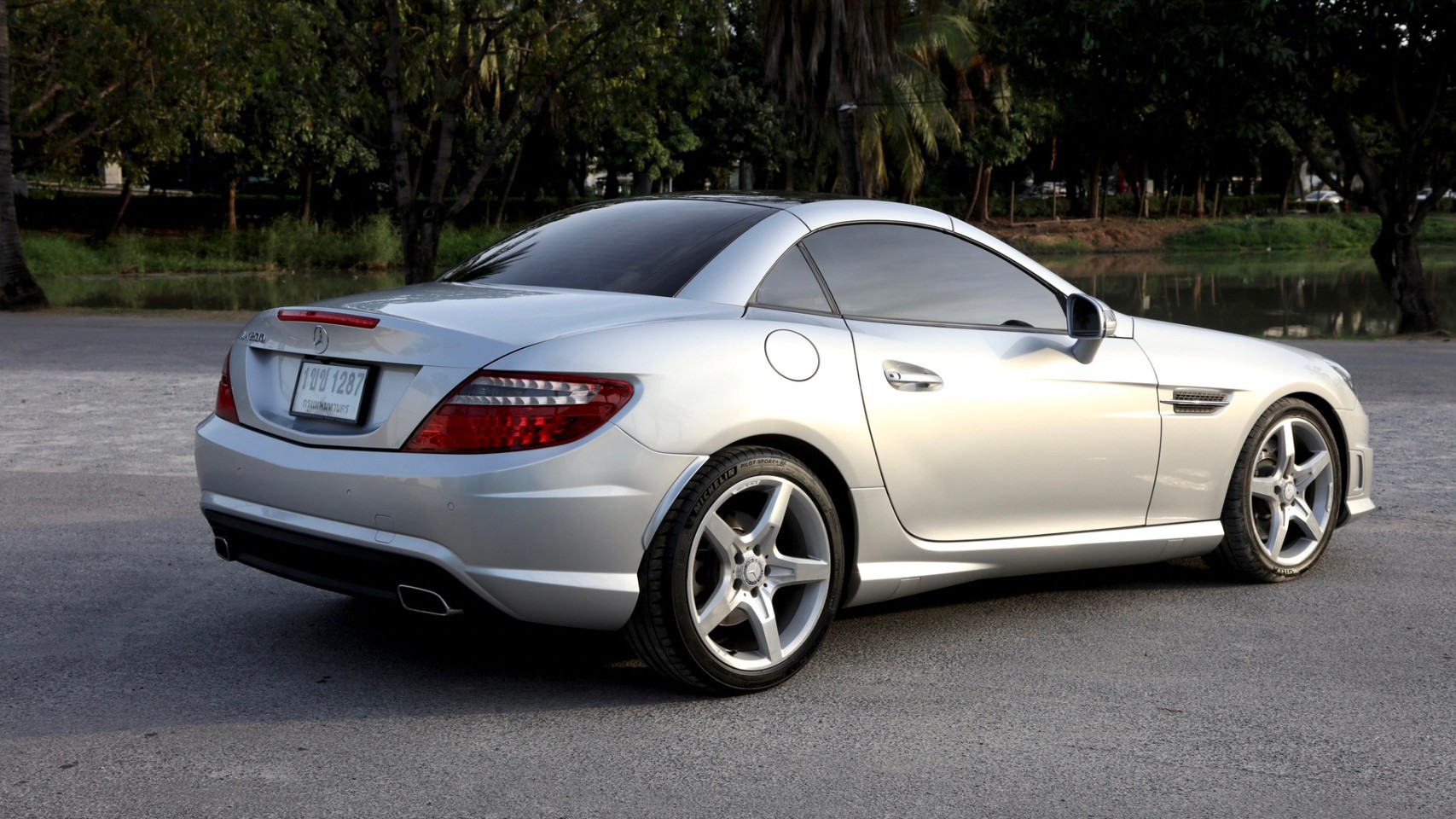 2012 Mercedes-Benz SLK-Class R172 SLK200 สีเงิน