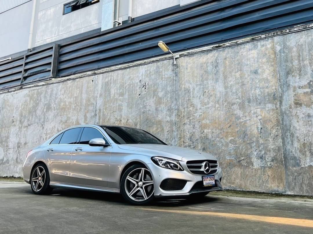 2015 Mercedes-Benz C300 BLUETEC HYBRID AMG Dynamic สีเงิน