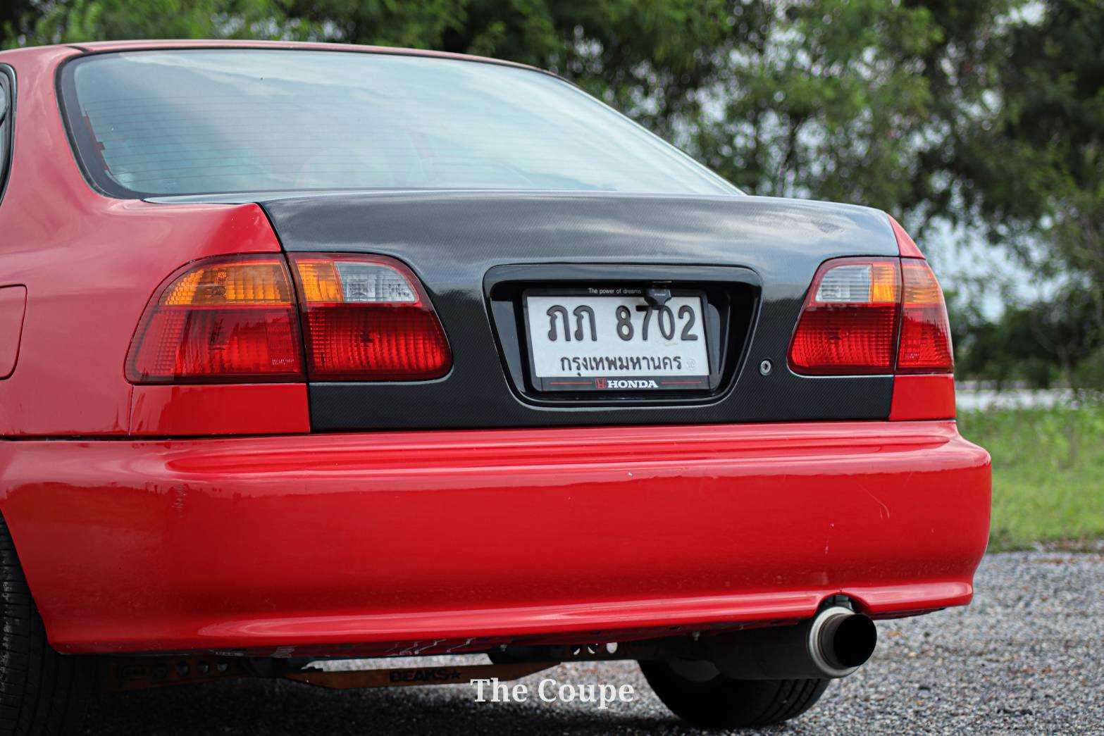 2000 Honda Civic EK โฉม Coupe สีแดง