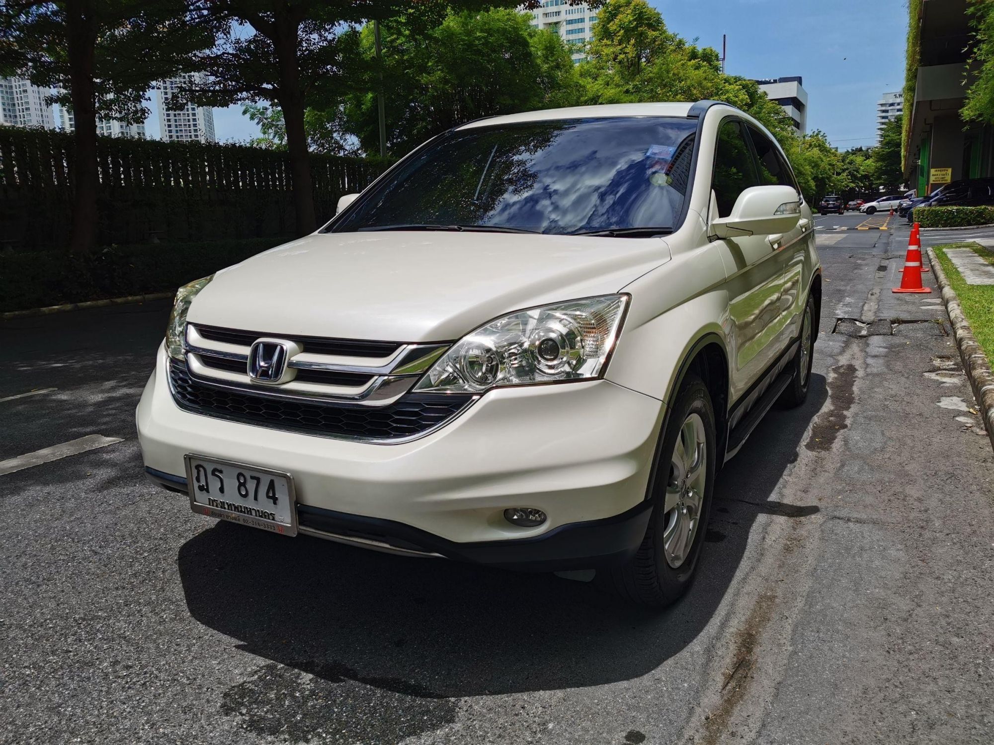 2010 Honda CR-V สีขาว