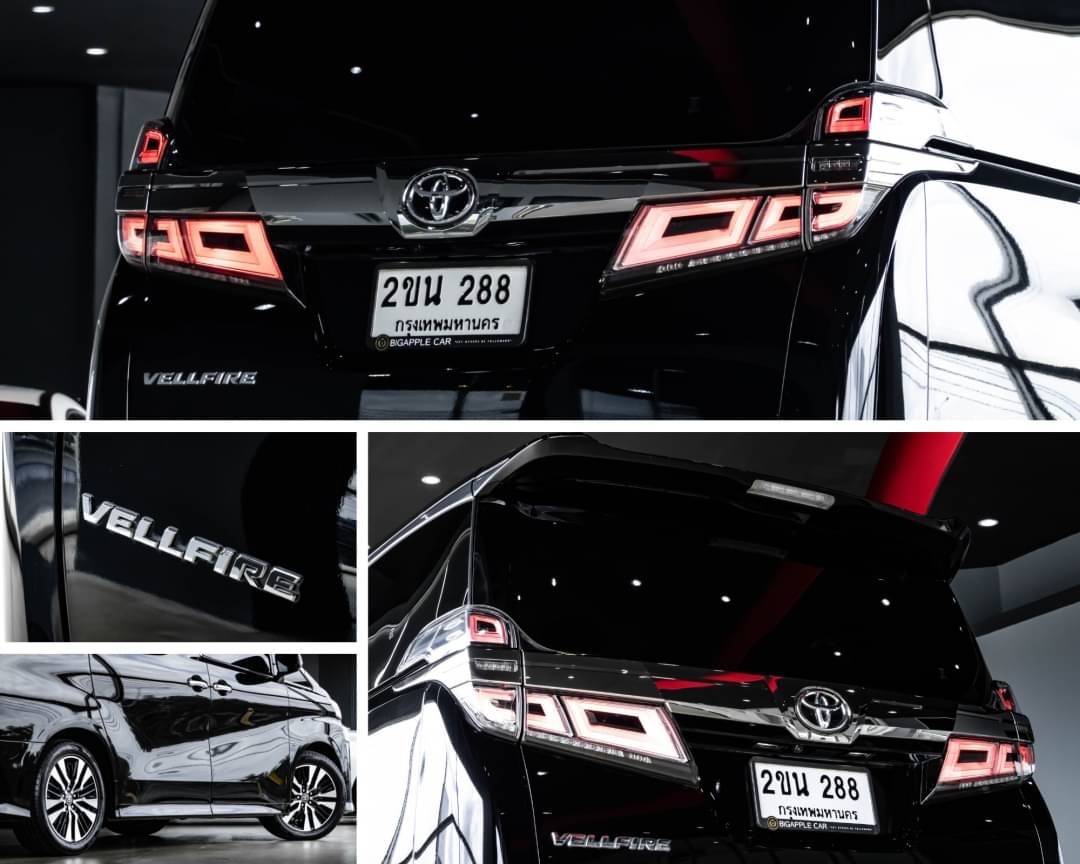 2022 Toyota Vellfire สีดำ