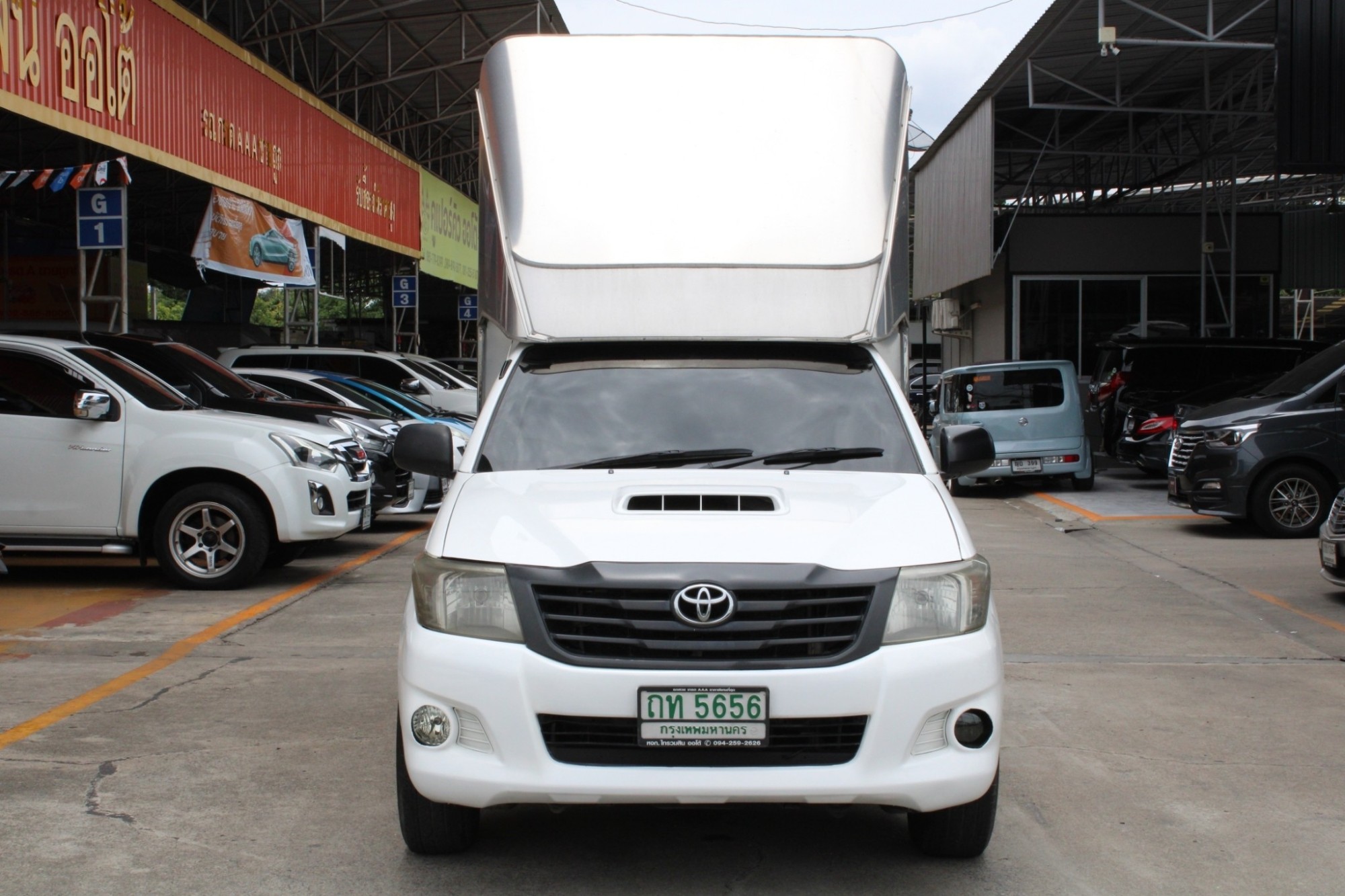 2014 Toyota Hilux Vigo CHAMP 2.5 J SINGLE MT สีขาว พร้อมหลังคาตู้ทึบของใหม่ ขนาด 2.10เมตร พร้อมใช้งานเชิงพานิชย์ทุกประเภท เอาไปรวยแน่นอน จัดได้เต็ม