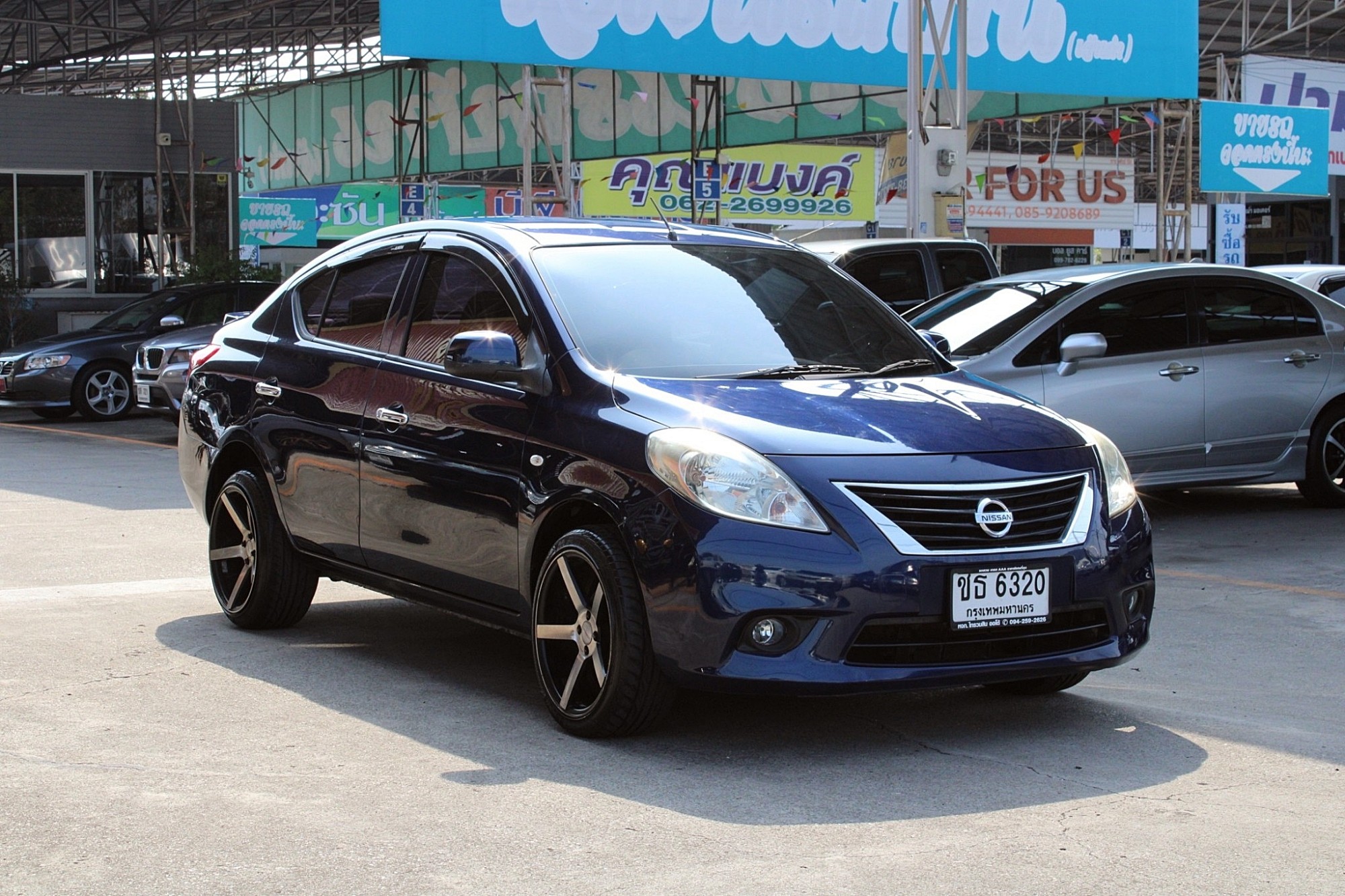 ผ่อน 2xxx 2012 Nissan Almera 1.2 E Pure Drive CVT AT สีน้ำเงิน เกียร์ออโต้ มือแรกออกห้าง สีเดิม น็อตโครงสร้างตัวรถไม่ขยับ รถเดิมสวยๆครับ