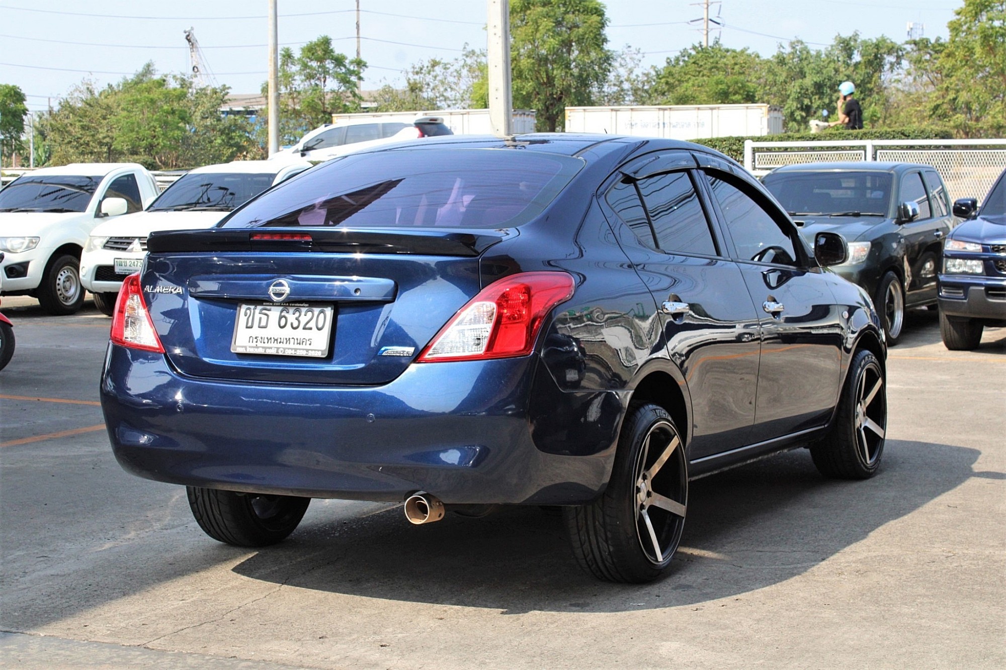 ผ่อน 2xxx 2012 Nissan Almera 1.2 E Pure Drive CVT AT สีน้ำเงิน เกียร์ออโต้ มือแรกออกห้าง สีเดิม น็อตโครงสร้างตัวรถไม่ขยับ รถเดิมสวยๆครับ