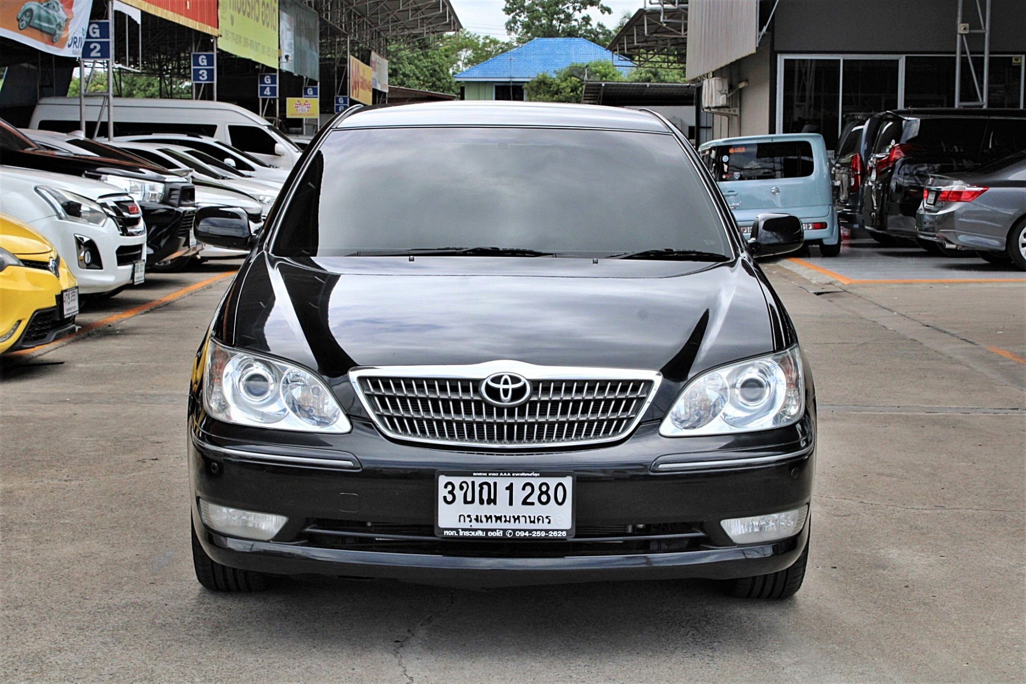 2005 Toyota Camry 2.4 Q AT สีดำ เกียร์อัตโนมัติ รุ่นท๊อปสุด ไม่มีชน เครื่องช่วงล่างขับดี แก๊สLPGเพิ่งติดตั้งไม่นานวันมานี้ ไมล์แท้เจ้าของดูแลมาดีมาก