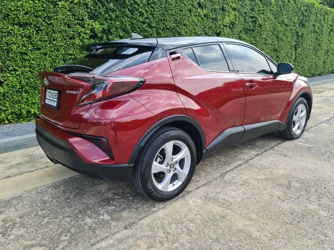 TOYOTA #CHR HYBRID MID สีแดง-ดำ สวยเนี๊ยบทุกจุด