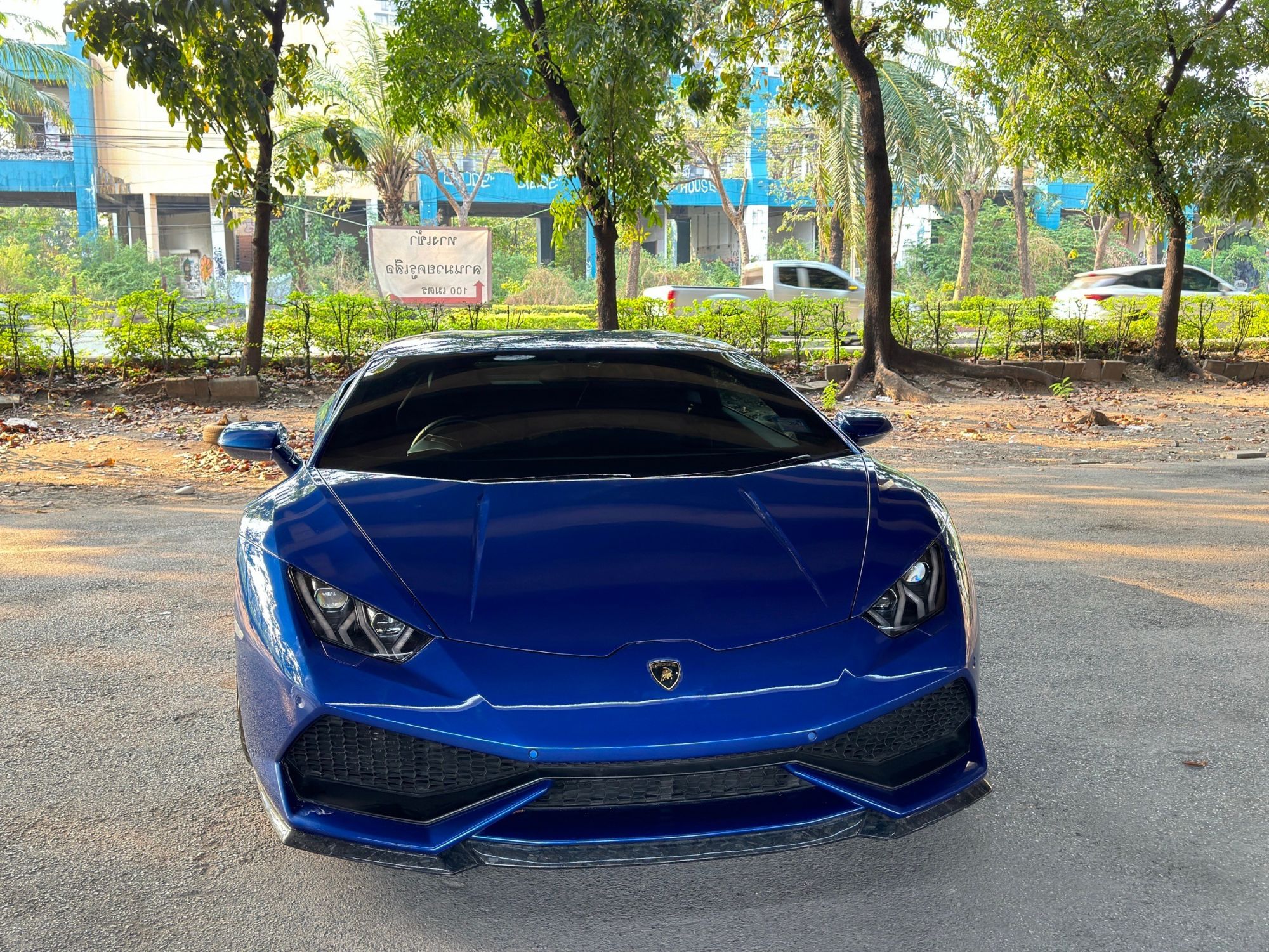 2017 Lamborghini Huracan Performante สีน้ำเงิน