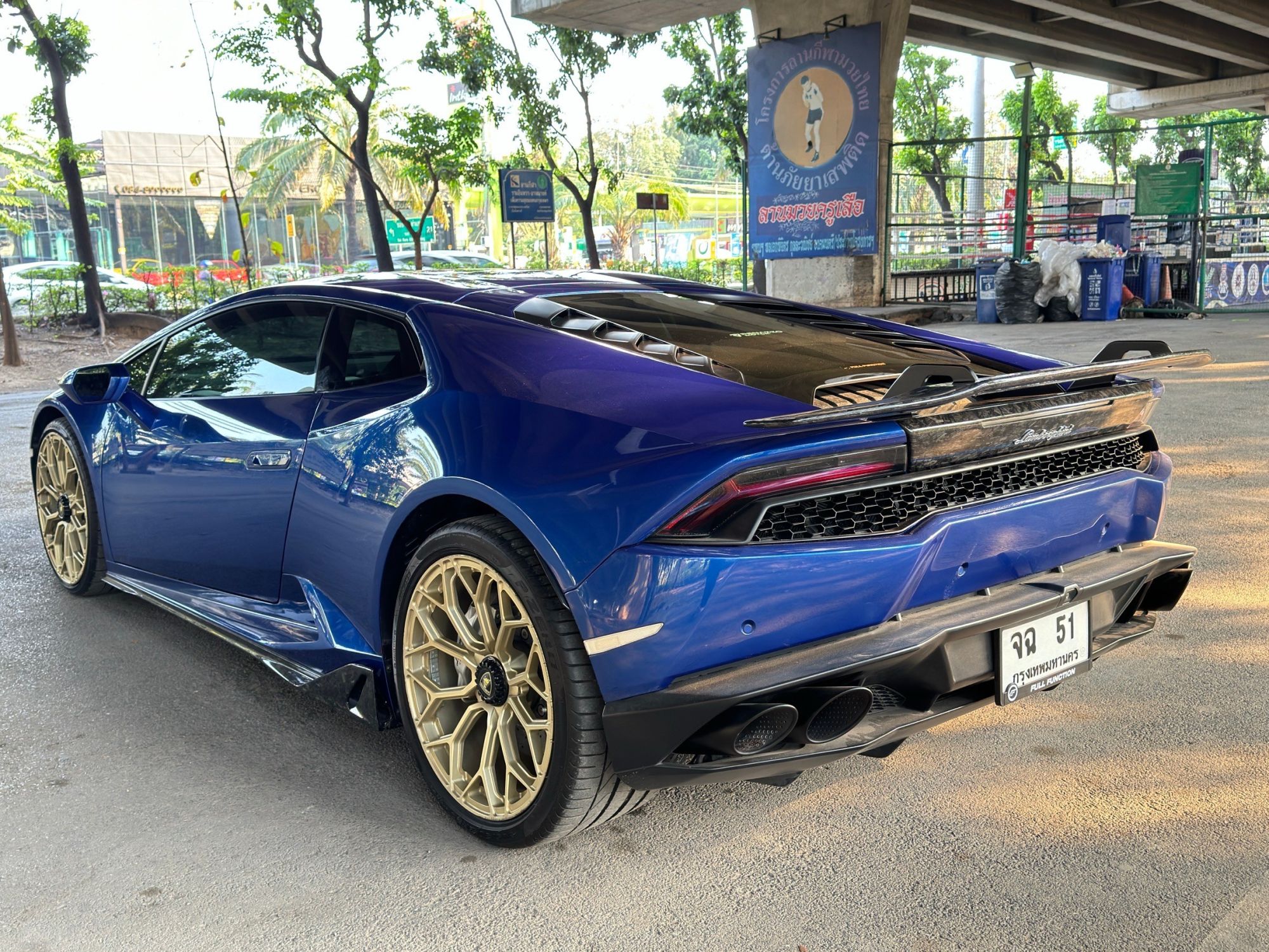 2017 Lamborghini Huracan Performante สีน้ำเงิน