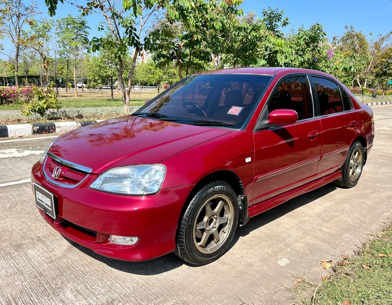 2004 Honda Civic ES (Dimension) สีแดง