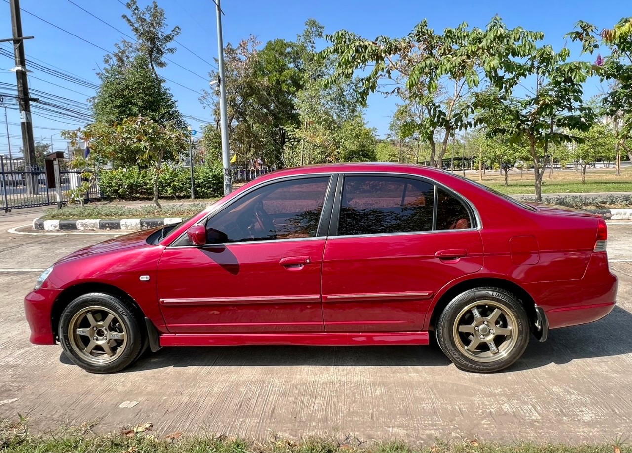 2004 Honda Civic ES (Dimension) สีแดง