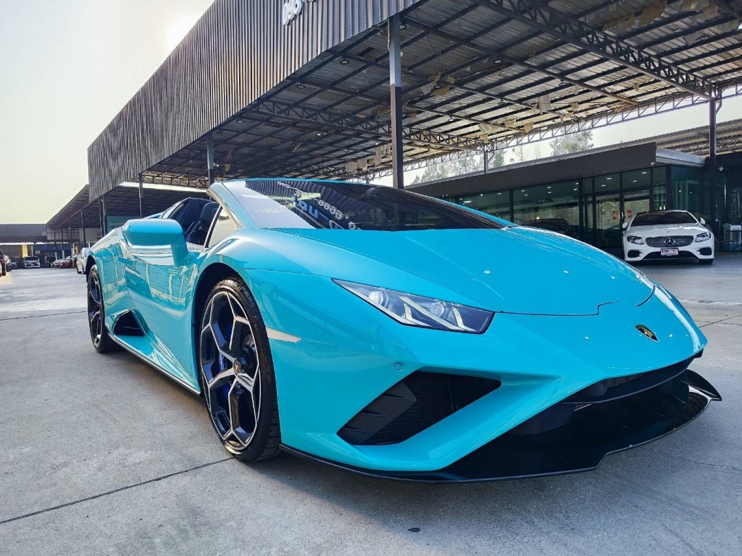 2022 Lamborghini Huracan EVO สีฟ้า