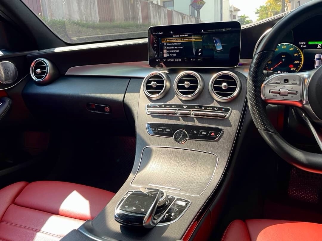 2019 Mercedes-Benz C-Class C 350 e AMG สีดำ