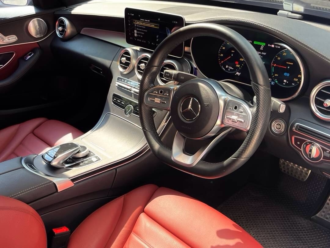 2019 Mercedes-Benz C-Class C 350 e AMG สีดำ