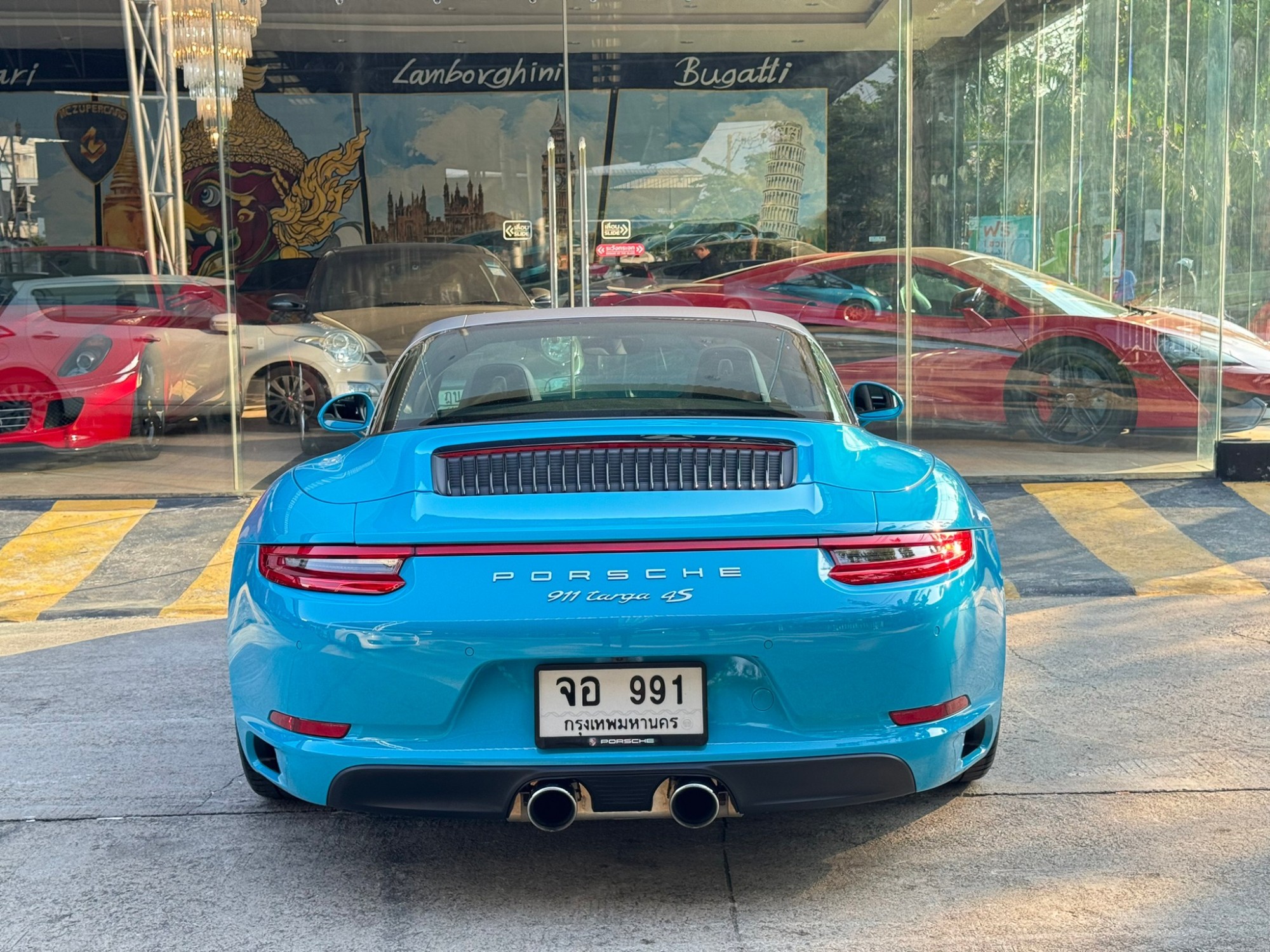 2017 Porsche 991.2 Targa 4s สีฟ้า