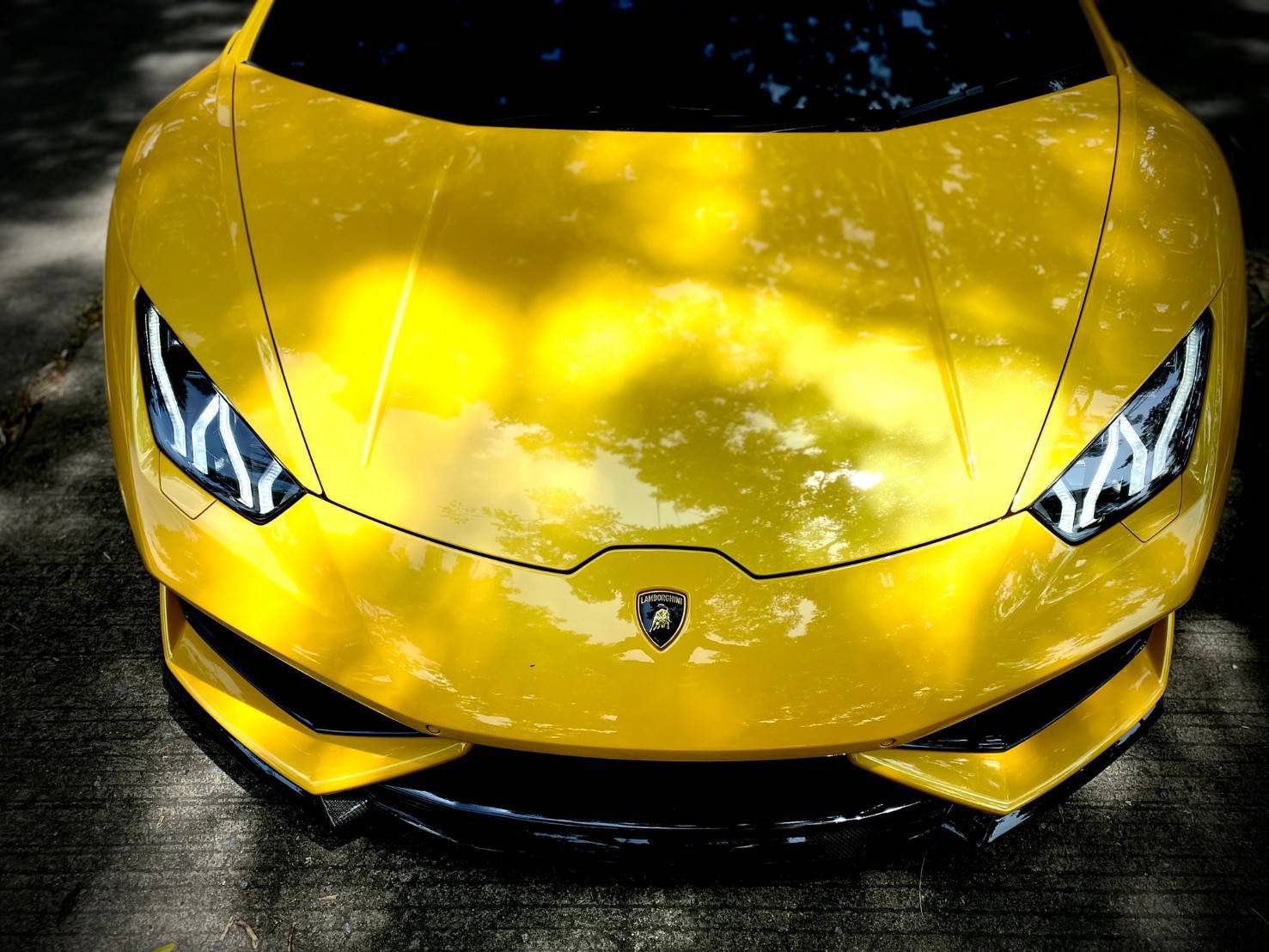 2016 Lamborghini Huracan Evo Spyder สีเหลือง