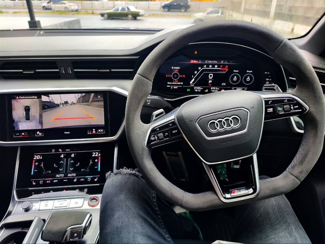 2021 Audi RS 6 Avant V8 4.0 Bi-Turbo สีน้ำเงิน