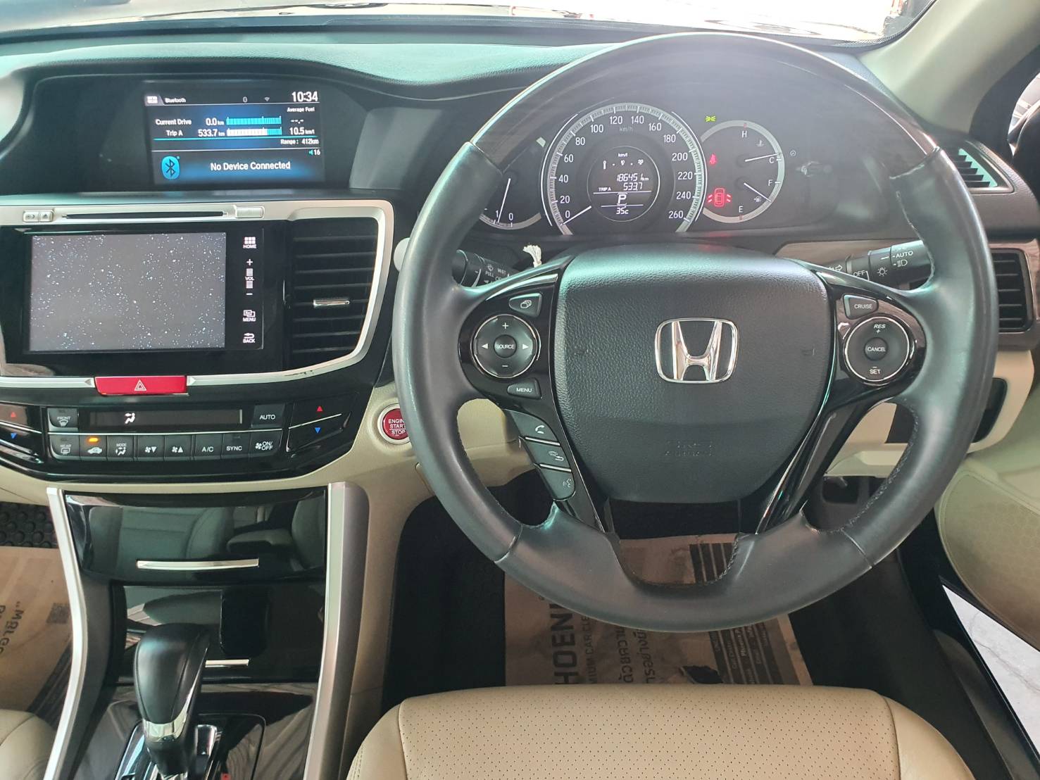 Honda Accord 2.0 EL ปี 2016 สีดำ มือ 1 minor chang