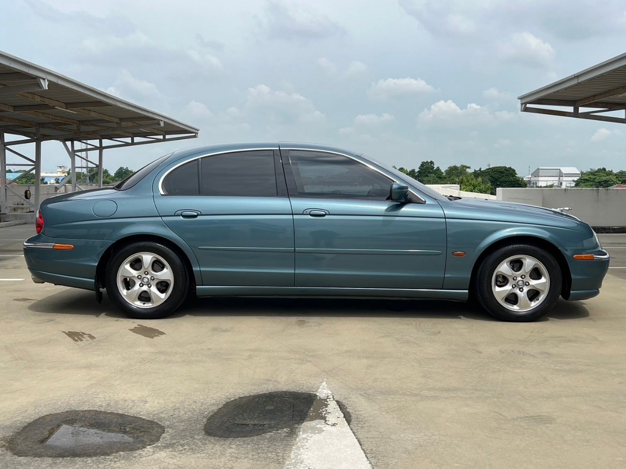 1999 Jaguar S-Type สีฟ้า