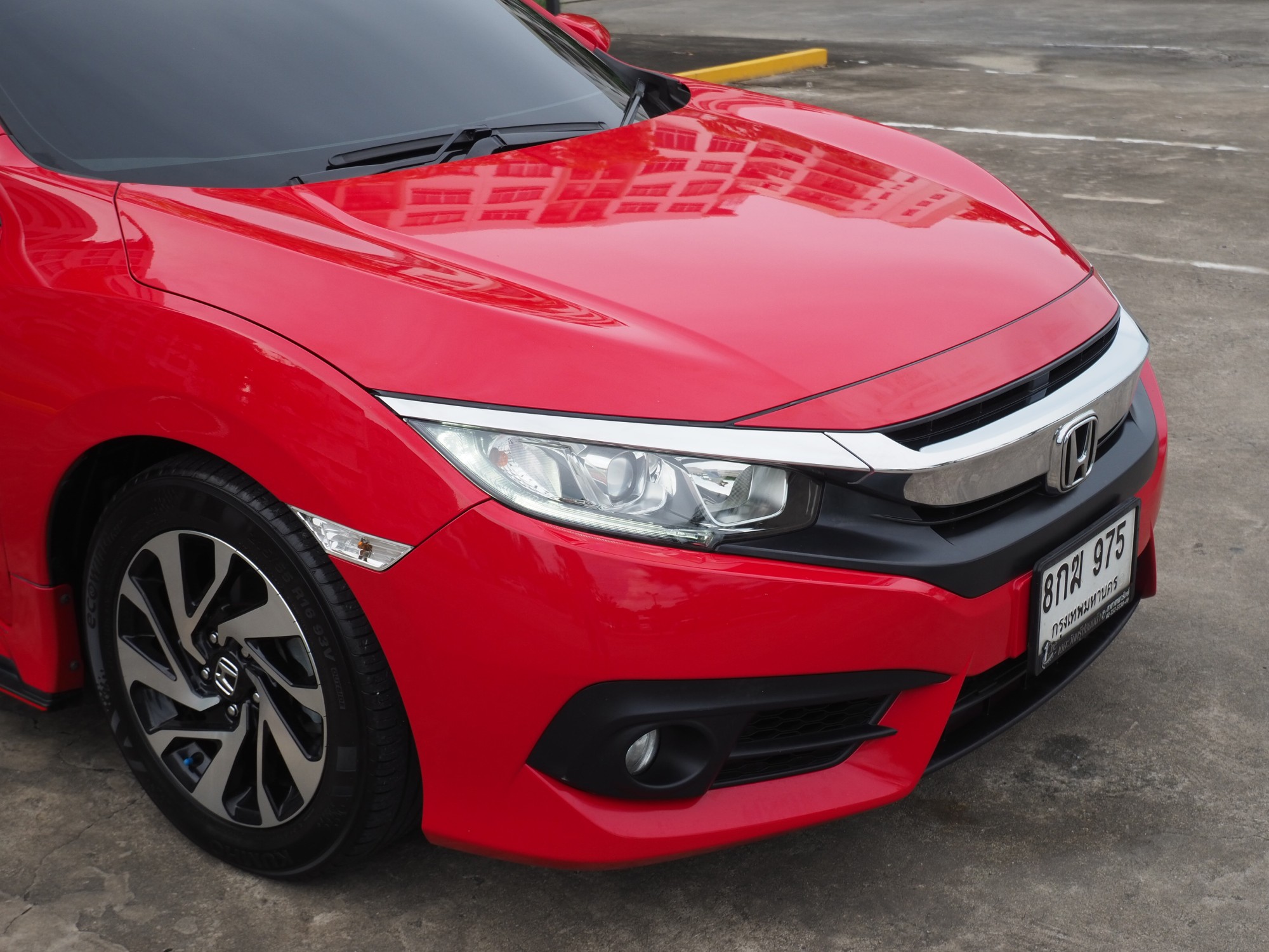 2018 Honda Civic Sedan สีแดง