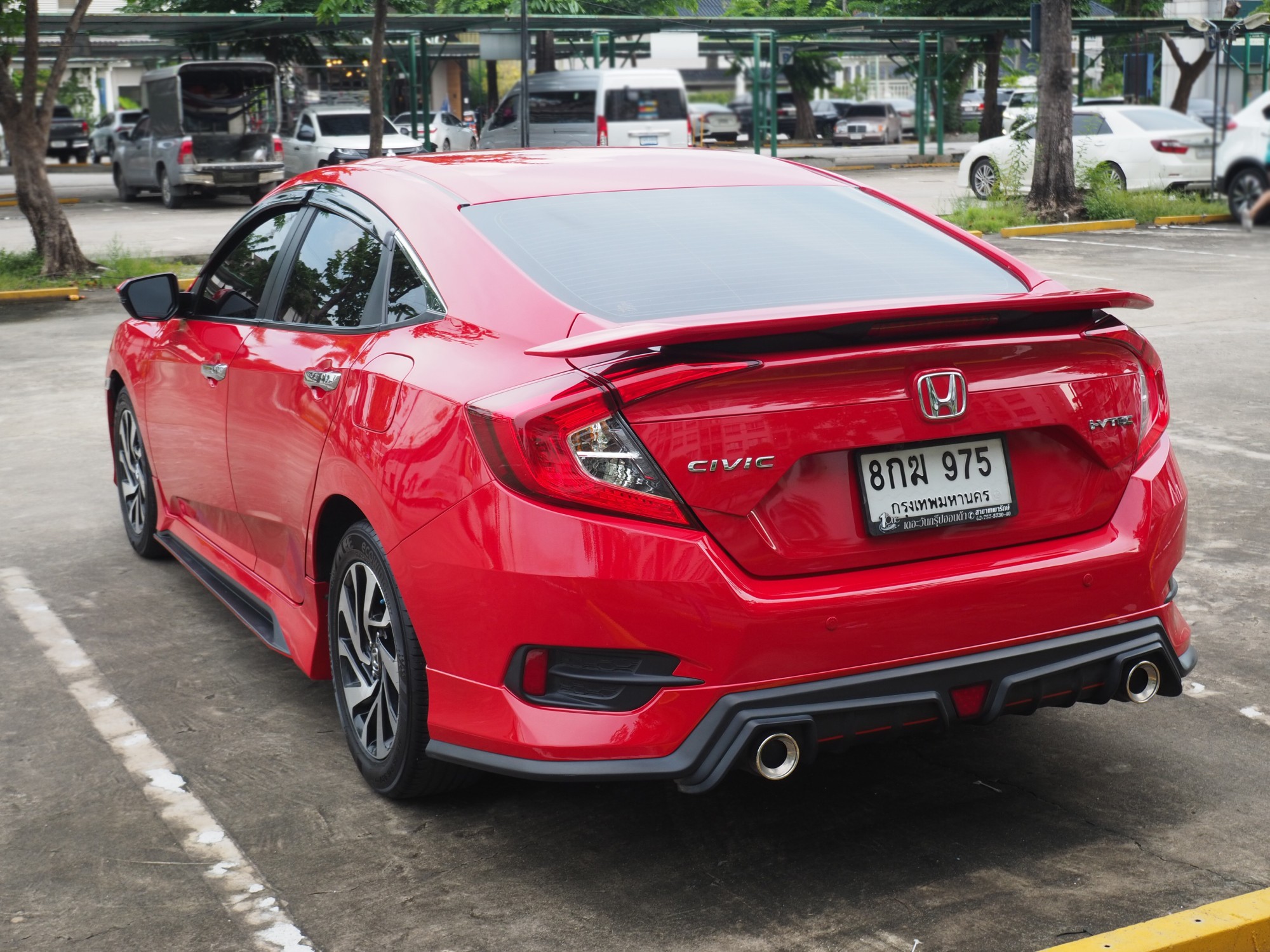 2018 Honda Civic Sedan สีแดง