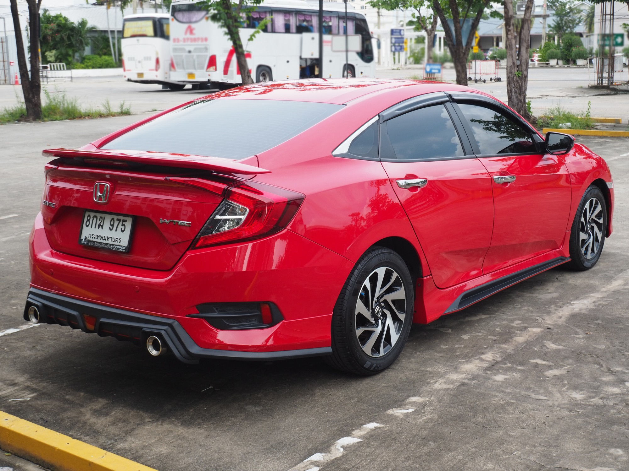 2018 Honda Civic Sedan สีแดง