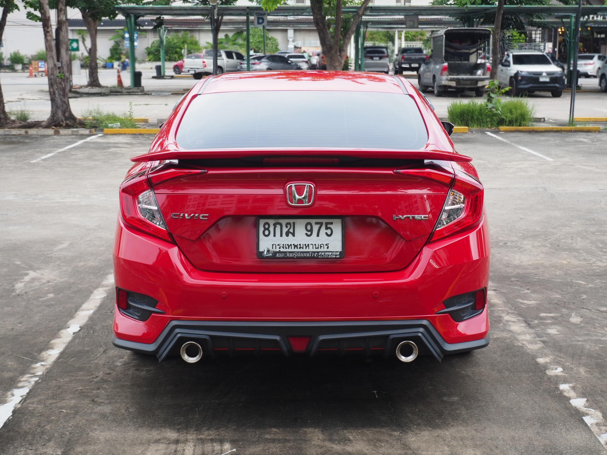 2018 Honda Civic Sedan สีแดง