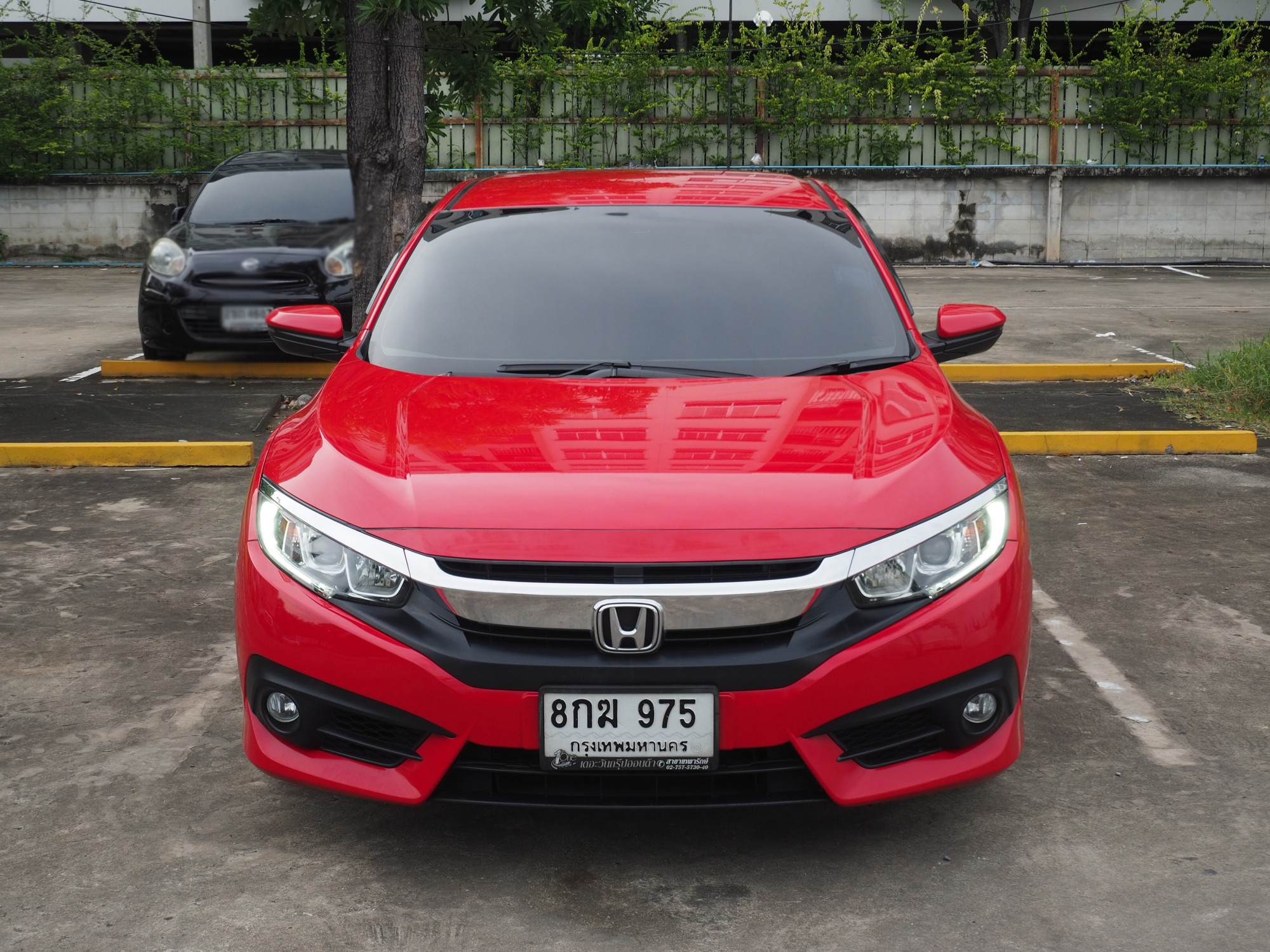 2018 Honda Civic Sedan สีแดง