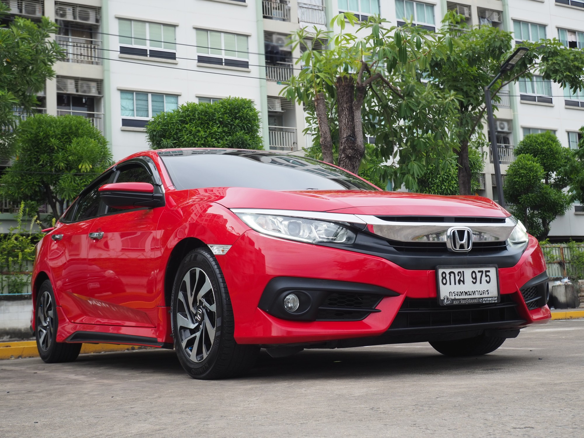 2018 Honda Civic Sedan สีแดง