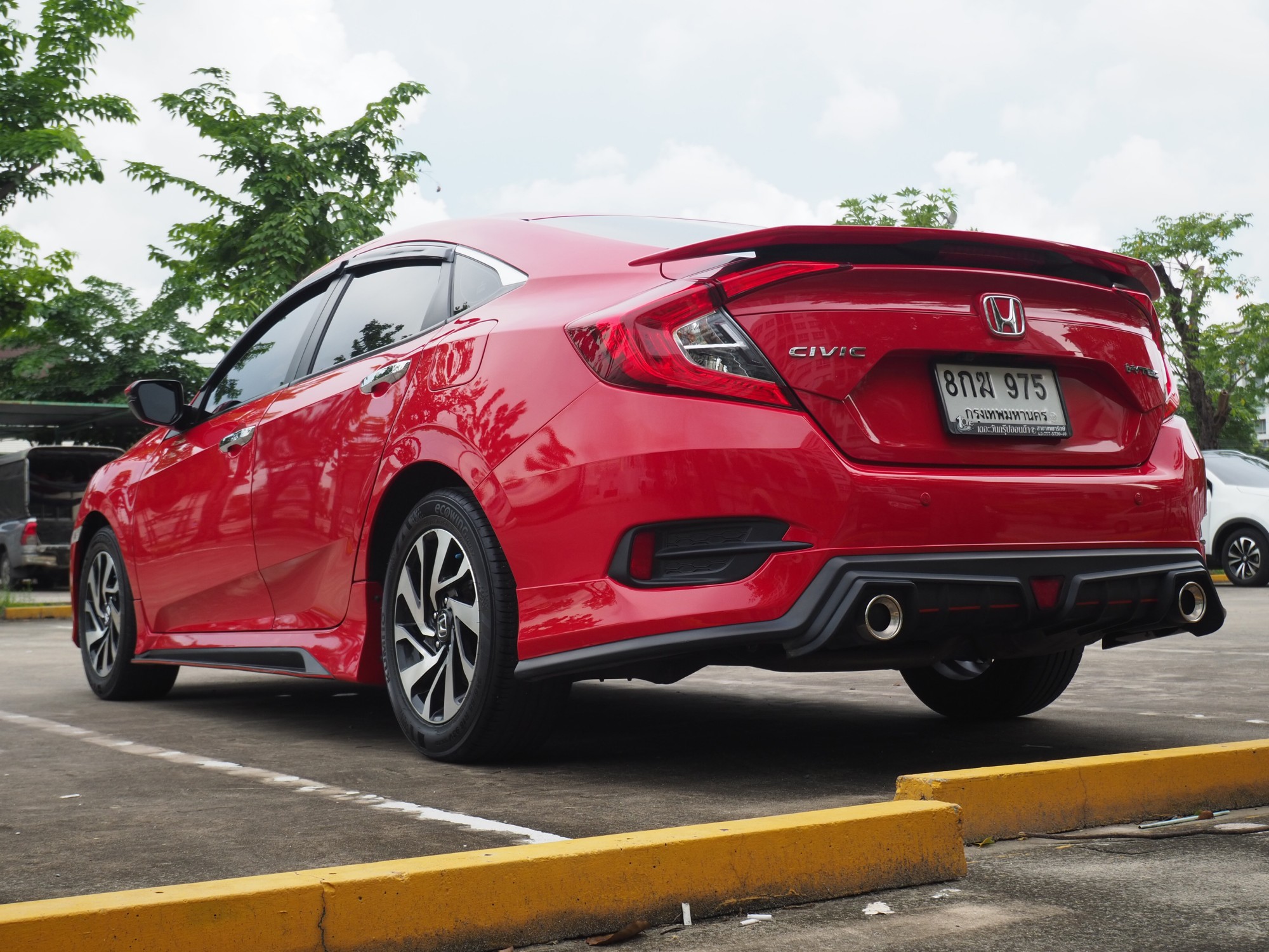 2018 Honda Civic Sedan สีแดง