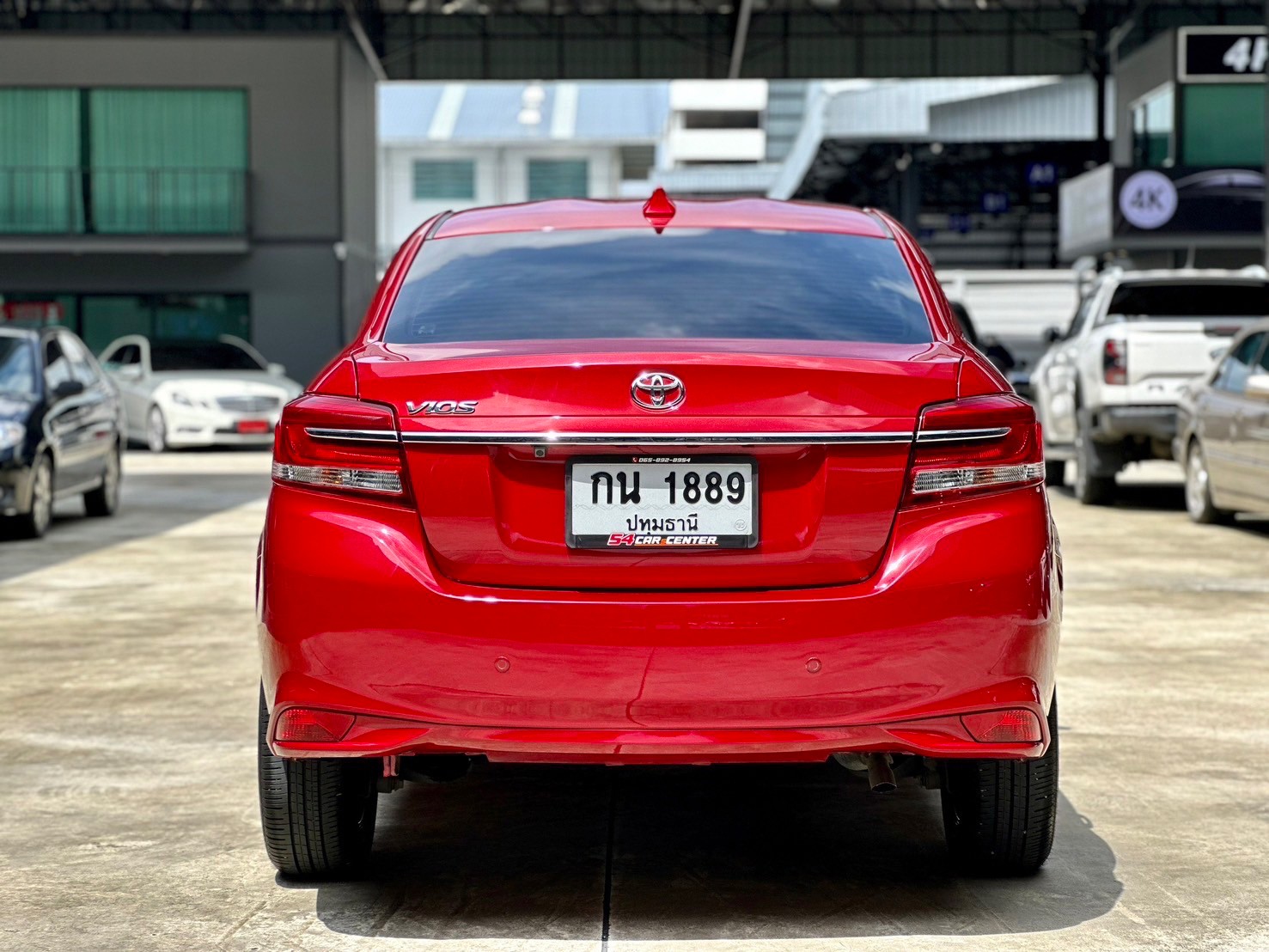 Toyota Vios 1.5 High ปี 2019 ตัวท็อปสุด วีออสสีแดง ไมล์แท้ 2 แสน