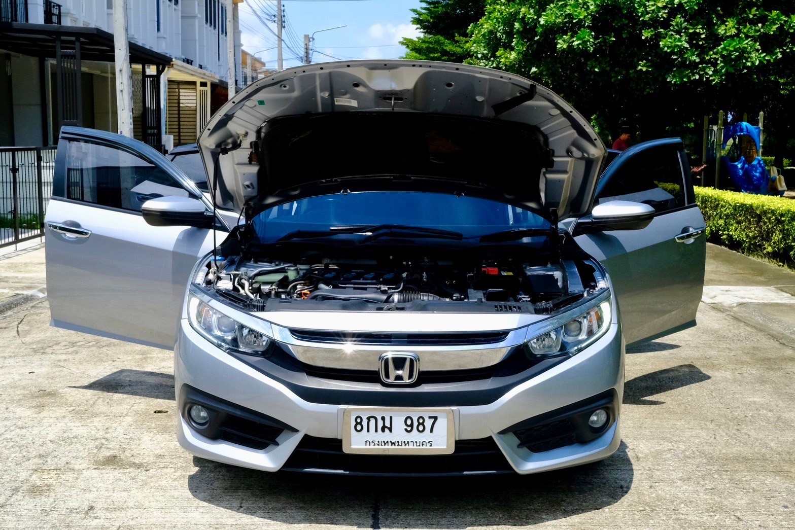 Honda Civic 1.5 Turbo CVT AT ปี 2017 เทา ไมล 12x,xxx kl