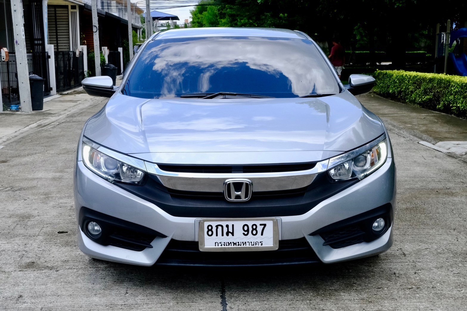 Honda Civic 1.5 Turbo CVT AT ปี 2017 เทา ไมล 12x,xxx kl