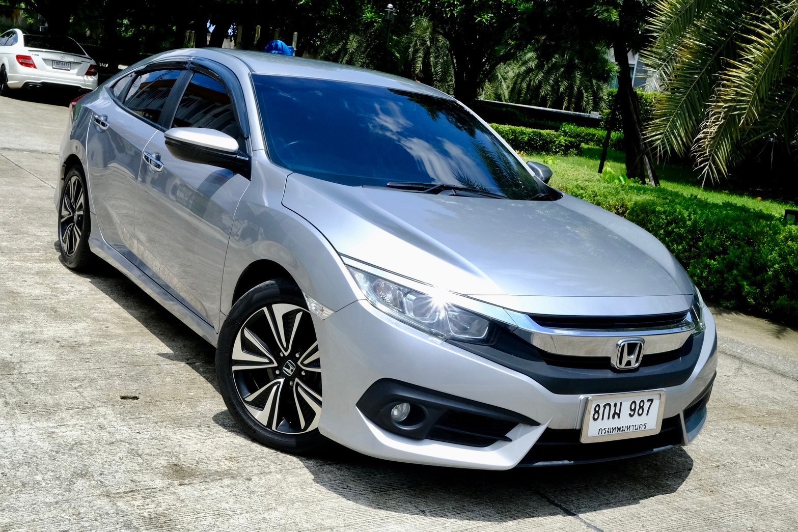 Honda Civic 1.5 Turbo CVT AT ปี 2017 เทา ไมล 12x,xxx kl