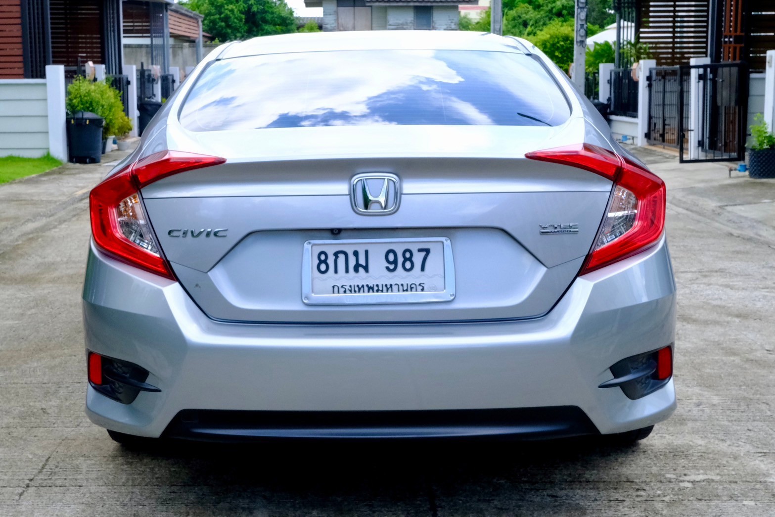 Honda Civic 1.5 Turbo CVT AT ปี 2017 เทา ไมล 12x,xxx kl