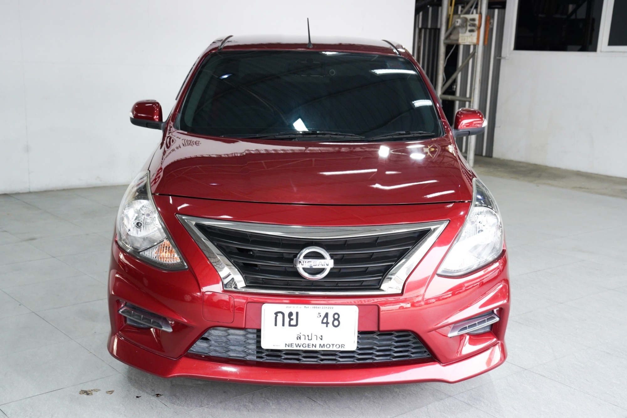 #NISSAN #ALMERA 1.2E CVT Sportech AT ปี2019 สีแดง