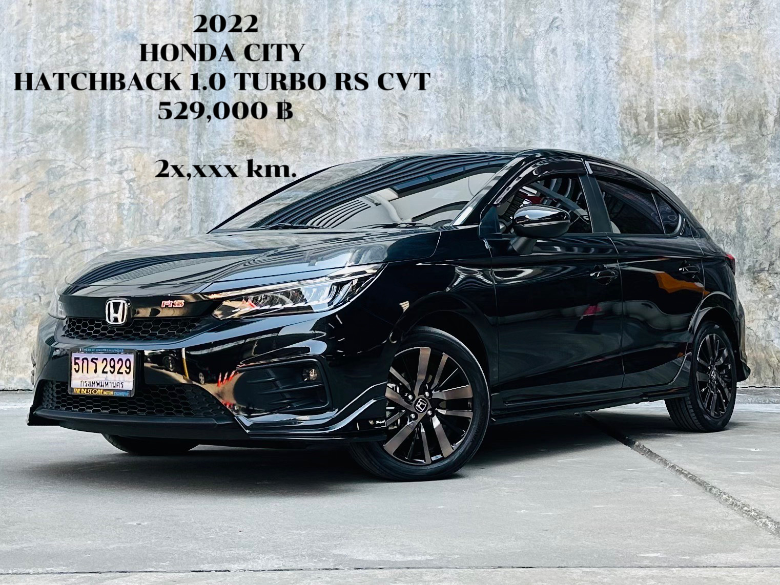 2022 แท้ Honda City Hatchback 1.0 TURBO RS CVT ไมล์แท้ 20,000 กม. รถสวย ไมล์แท้ สภาพป้ายแดง