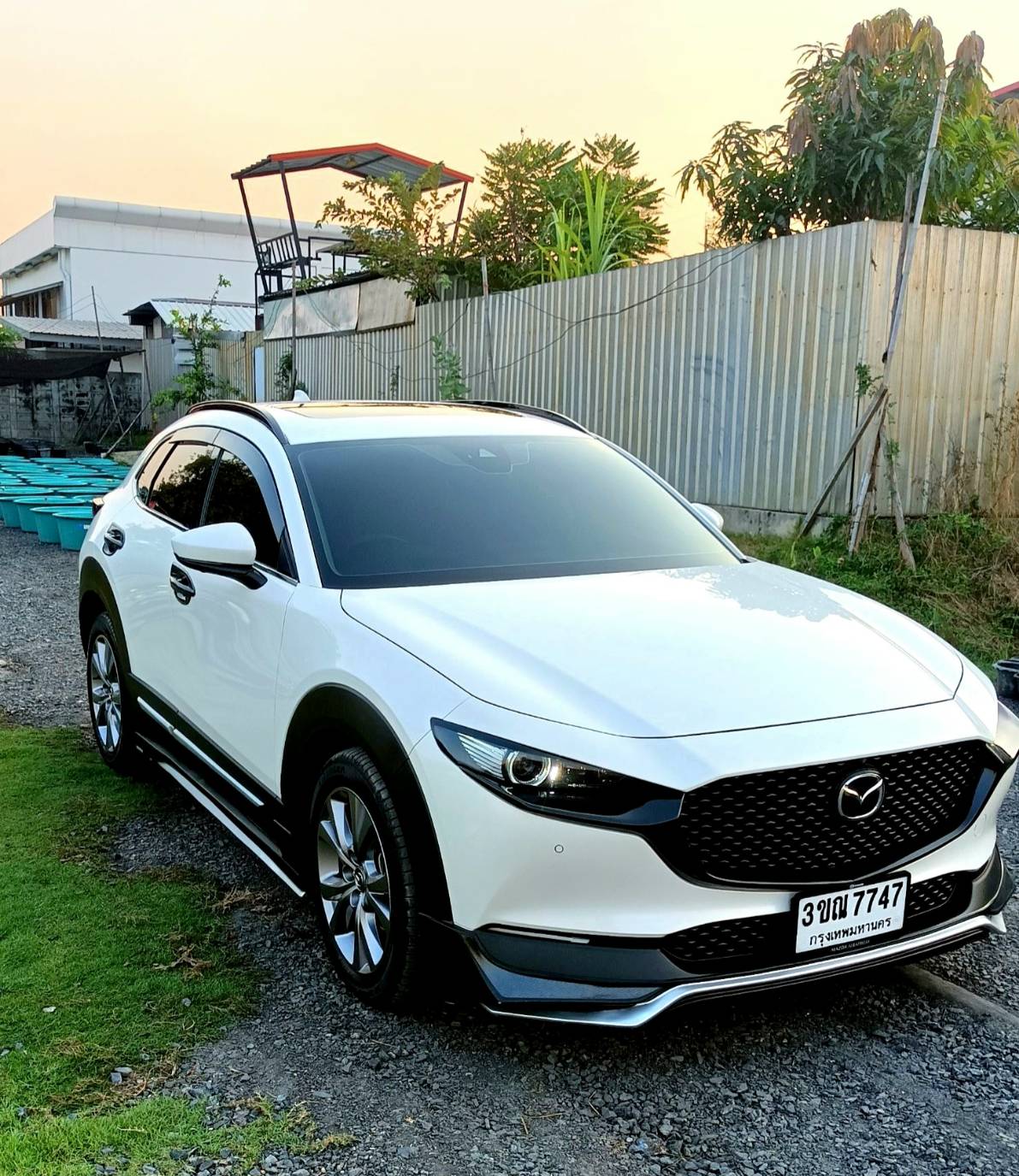 ไมล์ 30,000 กม Mazda CX30 SP รุ่นท๊อปสุด sunroof ลำโพงBose ปี2022 สีขาวมุก