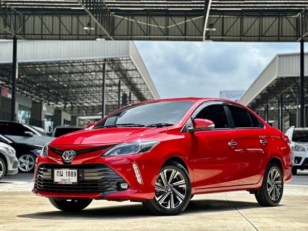 Toyota Vios 1.5 High ปี 2019 ตัวท็อปสุด วีออสสีแดง ไมล์แท้ 2 แสน