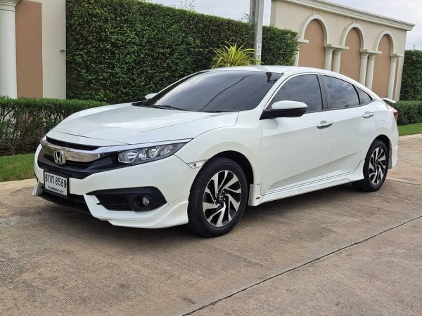 HONDA CIVIC1.8 EL ไมล์น้อยมาก 63,xxx Km.มือเดียว สีขาว ฟรีดาวน์