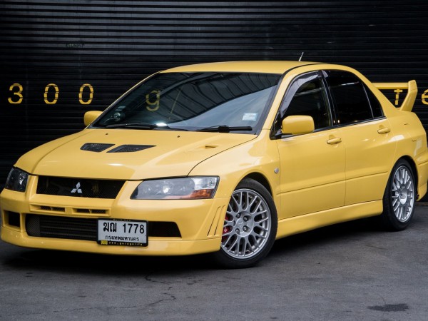 Mitsubishi Evolution VII ปี 2003 สีเหลือง